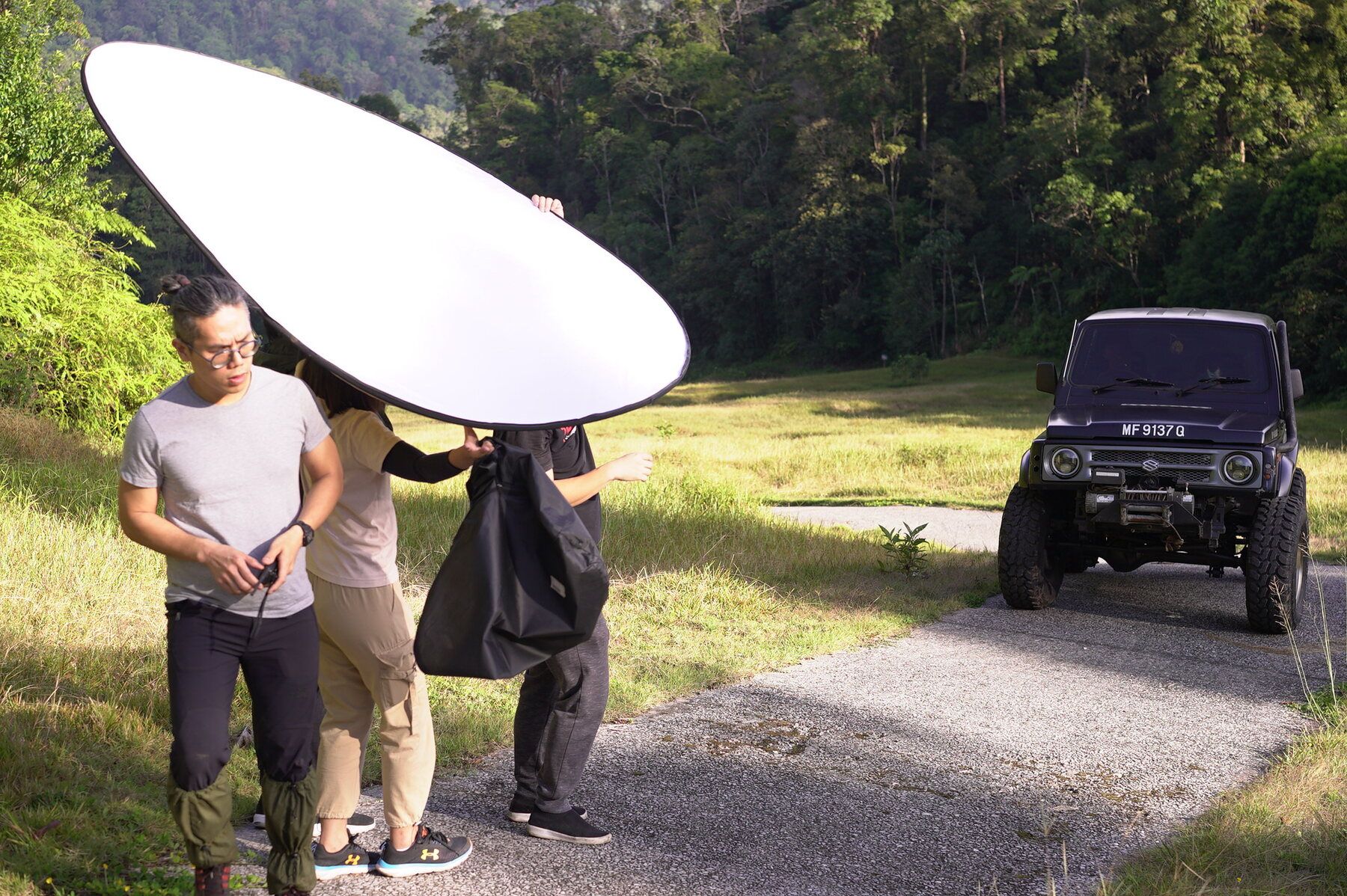 Behind the scenes on The Lost Bornean Rainbow Toad, photo 1